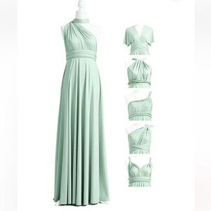Sage green multi-way infinity dress